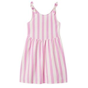 Zara Pink and White Striped Kids Casual Dress
